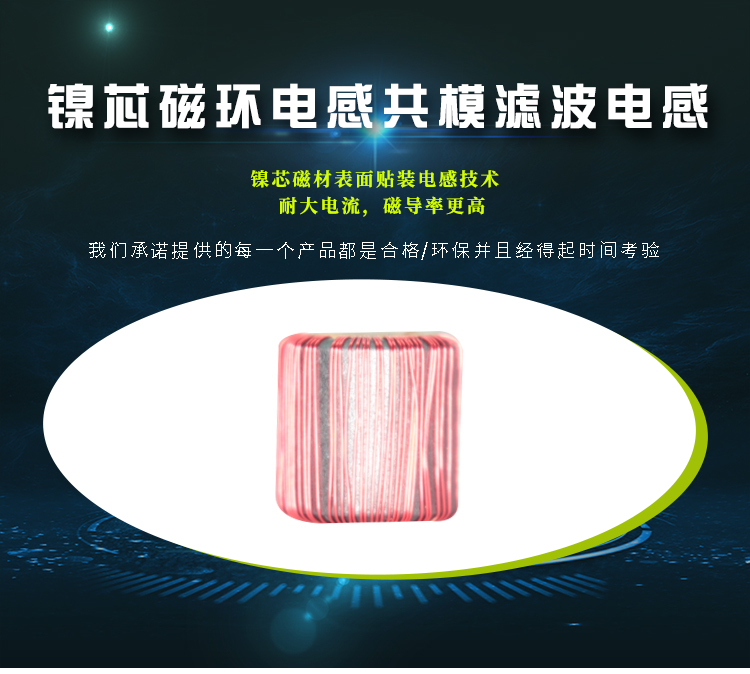 鎳芯磁環(huán)電感共模濾波電感 鎳芯磁環(huán)電感共模濾波電感